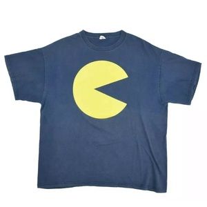 Navy 2008 Namco Pac-Man Graphic TShirt Size Large